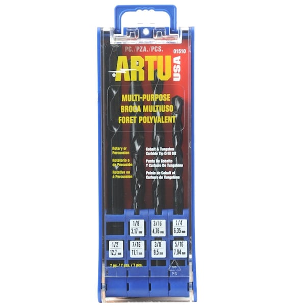 Artu Drill Bit Set, MultiPurpose, 7 pcs. 01510 Zoro
